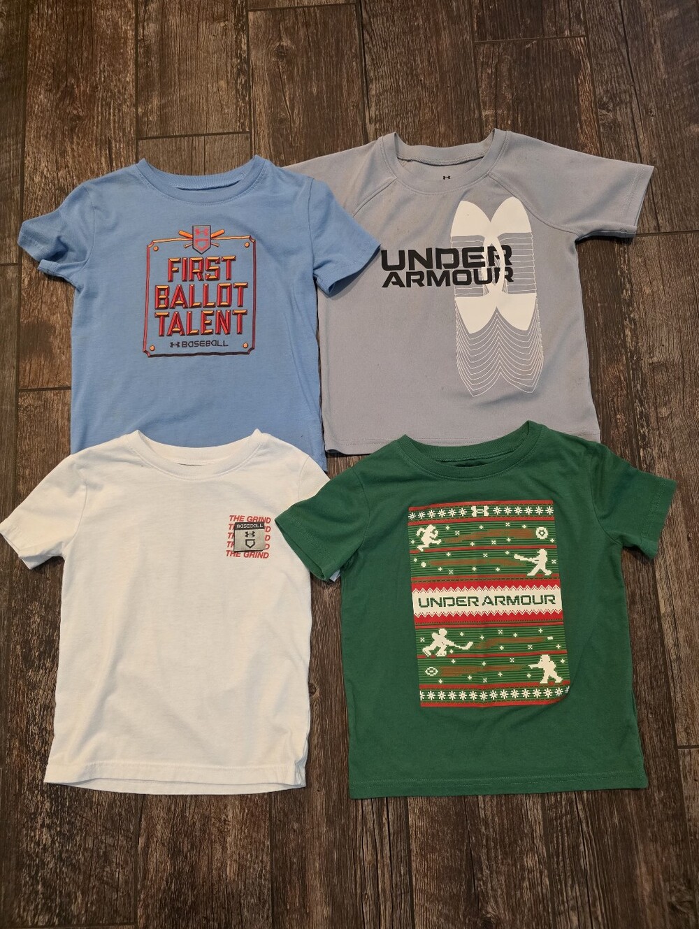 Four (4) Under Armour 4T Tops